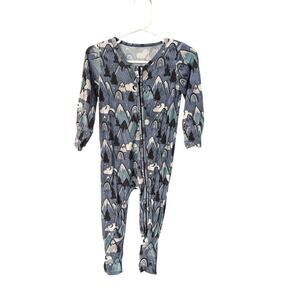 Pipsqueak, bamboo, convertible, romper, mountain theme, unknown size